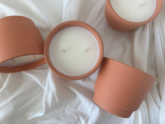 terracotta candle